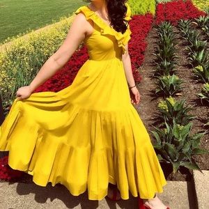 Kate Spade ♠️Yellow Chartreuse Maxi Dress